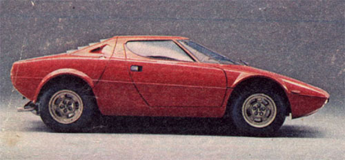 Boční pohled Lancia HF Stratos